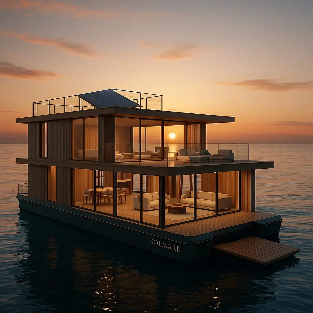 A luxury yacht in Dubai
